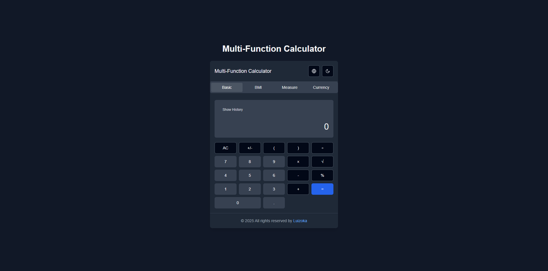 Web Calculator